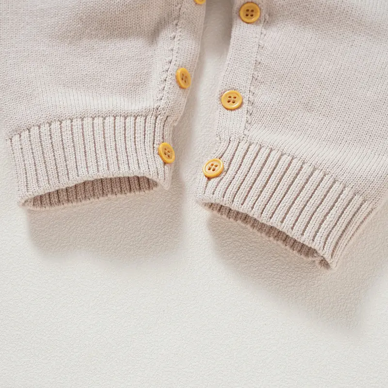 Fashion Baby Boys Gentlemen Style Rompers Clothes Autumn Turtle Neck Long Sleeves Knitting Newborn Infant Cotton Jumpsuits 0-18m