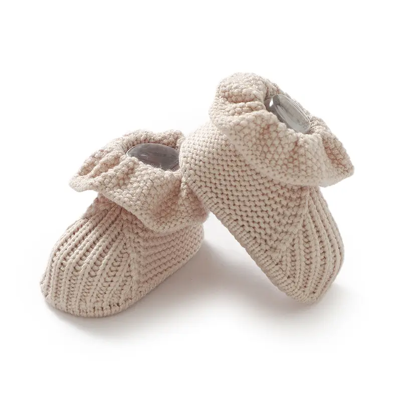 0-18m Infant Wram First Walkers Boots Winter Fall Toddler Outdoor Indoor Footwear Clothing Accessories Baby Girls Shoes Knitted