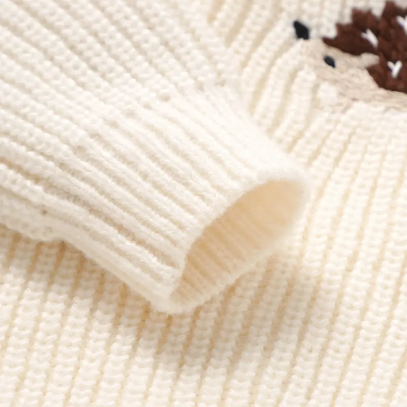 Newborn Baby Sweater Knitted Winter Crew Neck Long Sleeve Infant Boys Girls Pullovers Casual Outwear Jumper for Toddler Knitwear