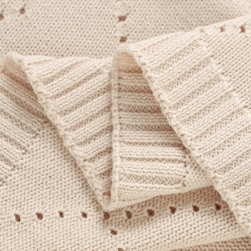 Baby Blankets 90*70cm Cotton Knitted Newborn Infant Boy Girl Super Soft Muslin Swaddle Wrap Stuff for Stroller Bed Toddler Sheet