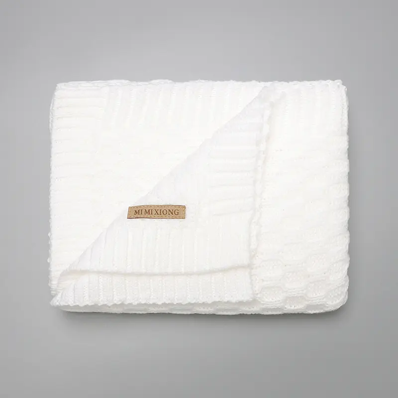 Super Soft Baby Blankets Newborn Infant Kids Boy Girl Stroller Swaddle Wrap Mats Lightweight Knit Toddler Throw Receiving Quilts