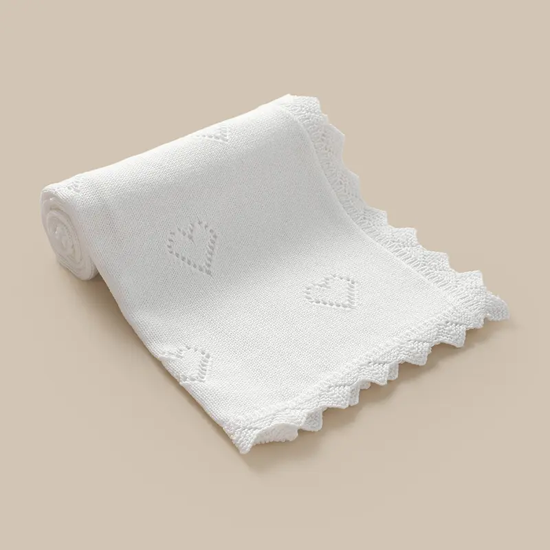 Baby Swaddle Blanket Cotton Soft Knitted Newborn Infant Stroller Bedding Sleeping Covers Stuff 100*80cm Toddler Receiving Quilts