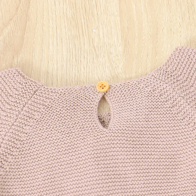 Summer Newborn Baby Bodysuits for Infant Girls Candy Color Knitting Onesie Outfits Casual Short Sleeves Knitted Toddler Costumes