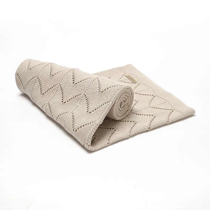 Baby Blankets Soft Newborn Boys Girls Stroller Nursery Swaddle Wrap Quilts Lightweight Cotton Knit Infant Sleeping Mats 100*80cm