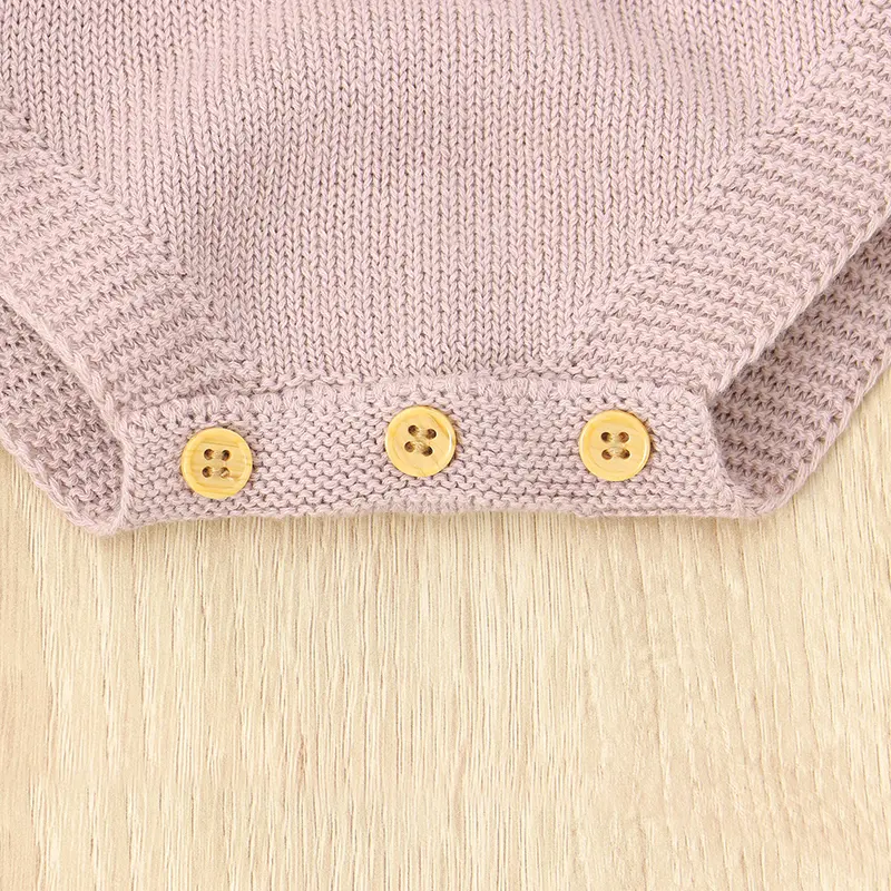 Summer Newborn Baby Bodysuits for Infant Girls Candy Color Knitting Onesie Outfits Casual Short Sleeves Knitted Toddler Costumes