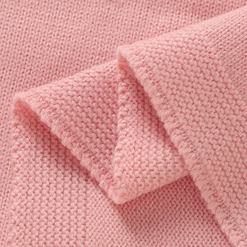 Baby Knitted Blankets 100*80cm Newborn Infant Girls Floral Stroller Bassinet Swaddle Wrap Quilts Plaid Toddler Throwing Play Mat