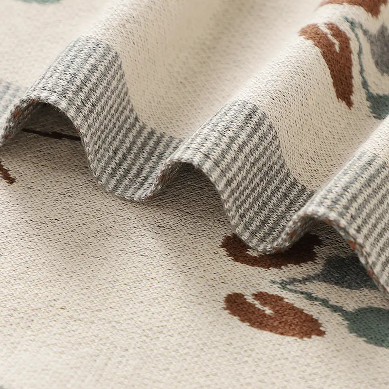 Baby Cotton Blankets Knitted 100*80cm Newborn Stroller Bassinet Swaddle Wrap Cradle Quilts Breathable Infant Boys Girls Cellular
