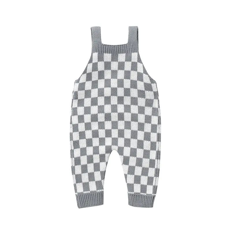 Newborn Baby Rompers Sleeveless One Piece Knit Infant Boys & Girls Jumpsuits Playsuits Spring Fall Winter Toddler Strap Overalls