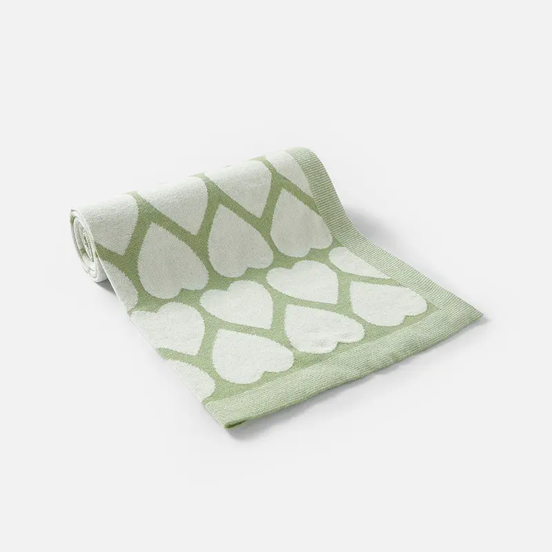 Newborn Baby Blankets Swaddle Wrap 90*70cm Cotton Knit Infant Soft Reversible Stroller Nursery  Bedding Cradle Quilt All Seasons