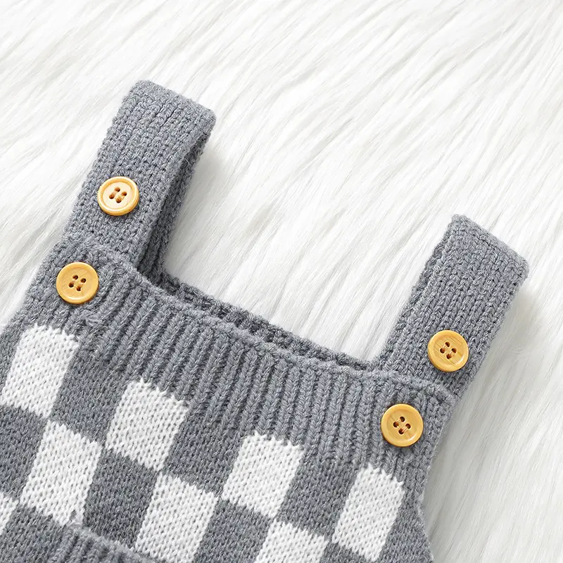 Newborn Baby Rompers Sleeveless One Piece Knit Infant Boys & Girls Jumpsuits Playsuits Spring Fall Winter Toddler Strap Overalls