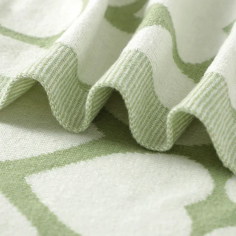 Newborn Baby Blankets Swaddle Wrap 90*70cm Cotton Knit Infant Soft Reversible Stroller Nursery  Bedding Cradle Quilt All Seasons