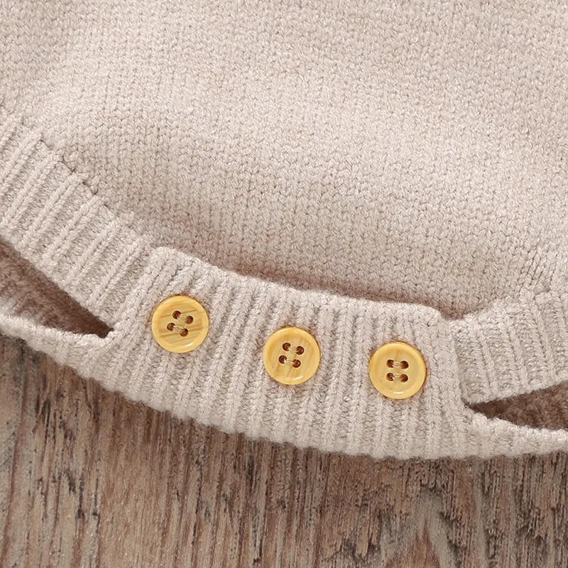 0-18m Winter Baby Bodysuits for Newborn Boys Girls Long Sleeves Knitted Onesie Autumn Casual Infant Netural Jumpsuits One Pieces