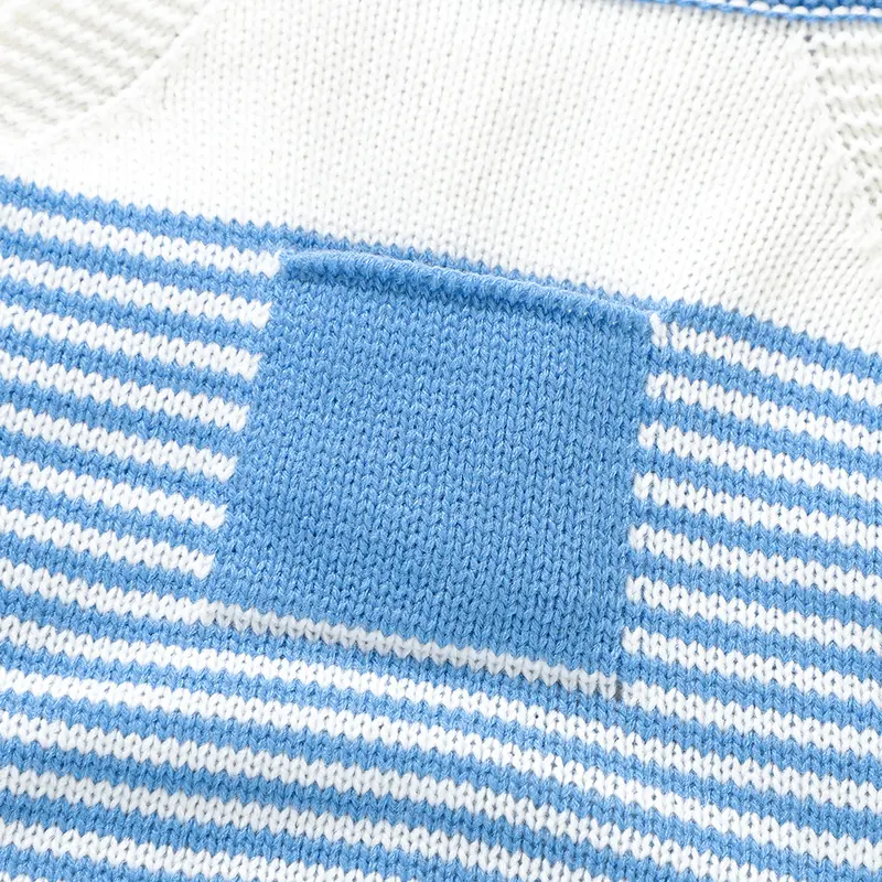 Blue Baby Rompers Clothes Casual Sleeveless Knitted Newborn Boys Girls Strap Jumpsuits 0-18m One Pieces Infant Toddler Playsuits