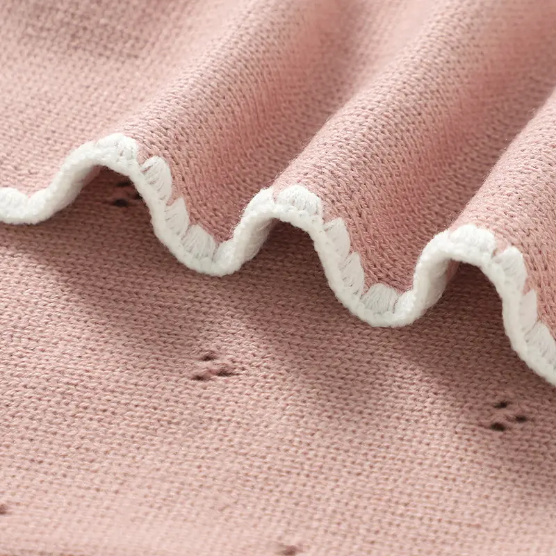 Soft Comfortable Baby Swaddle Blankets 90*70cm Newborn Boys Girls Knitted Sleeping Covers Stuff for Stroller Bassinet Infant Mat