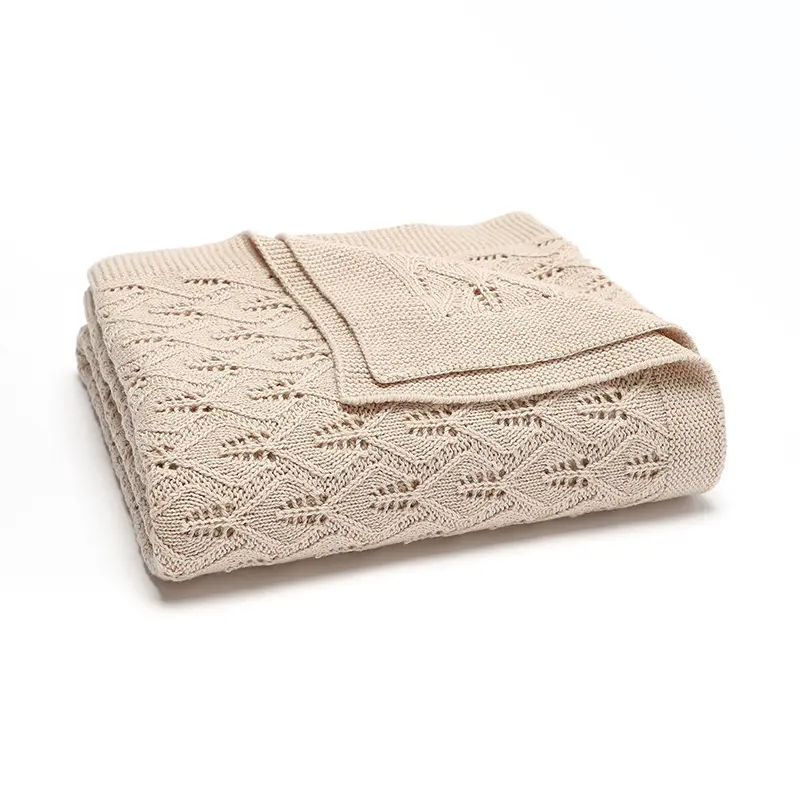 Ultra-Soft Baby Cotton Blankets Knitted 100*80cm Newborn Boy Girl Best Comfort Portable All Seasons Stroller Swaddle Wrap Quilts