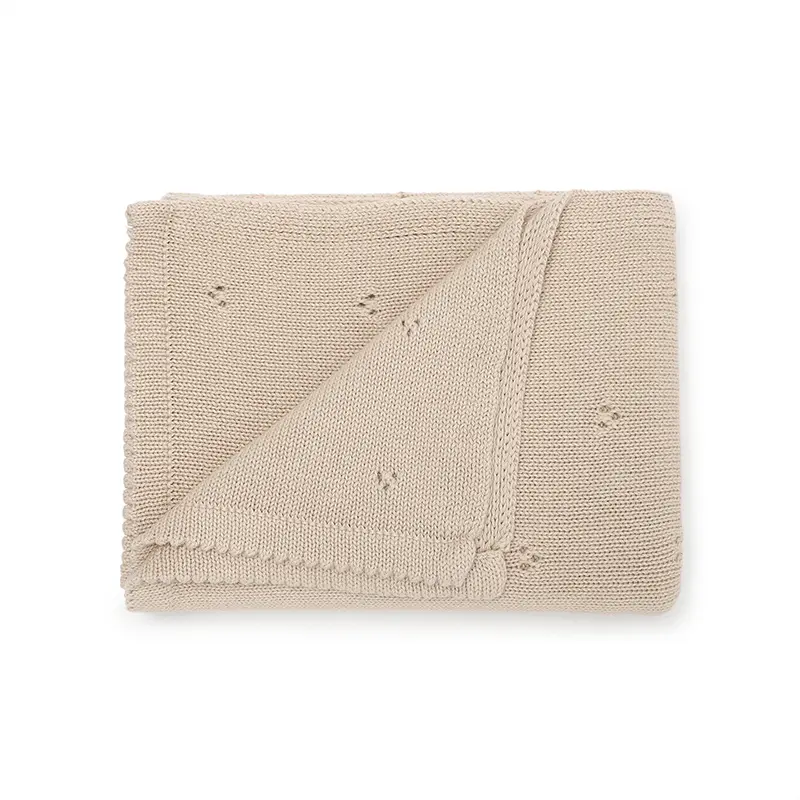 90*70cm Baby Cotton Knitted Blankets Newborn Infant Boys Girls Stroller Nursery Swaddle Wrap Cuddle Quilts Toddler Receiving Mat