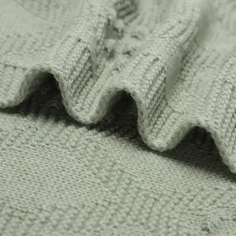 Newborn Baby Blankets Knitted 90*70cm Ultra-Soft Reversible Infant Boys Girls Stroller Bassinet Swaddle Wrap Cradle Quilts Cover