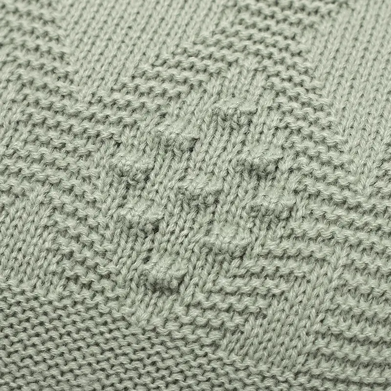 Newborn Baby Blankets Knitted 90*70cm Ultra-Soft Reversible Infant Boys Girls Stroller Bassinet Swaddle Wrap Cradle Quilts Cover