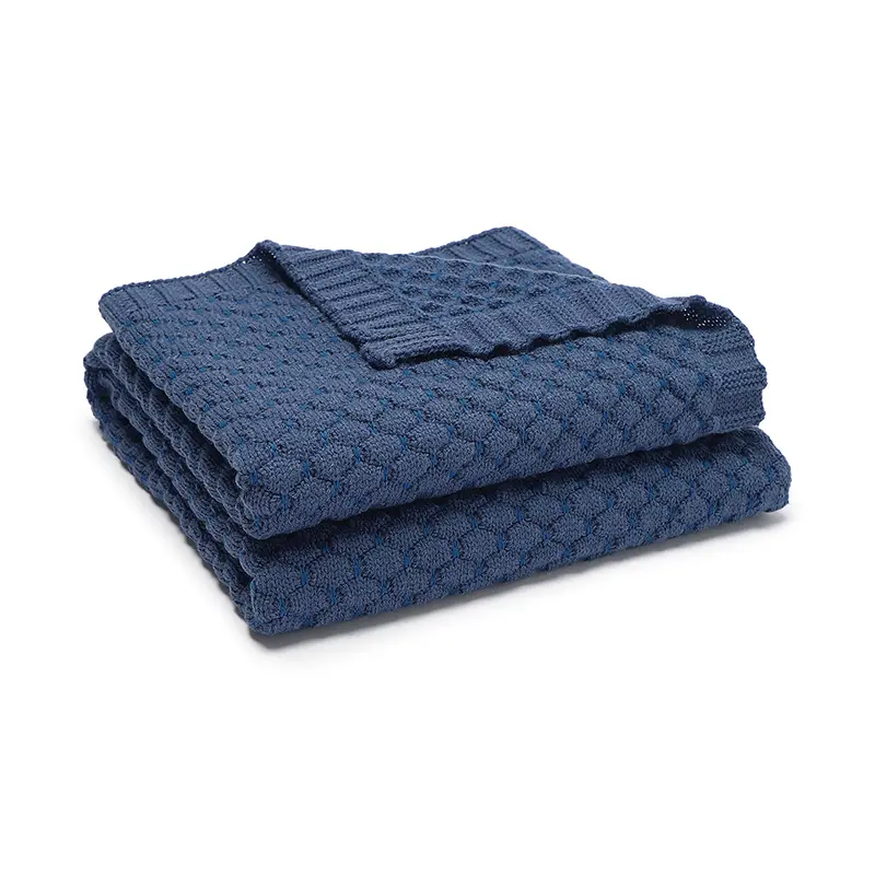 Winter Warm Baby Blankets Knitted 100*80cm Newborn Boys Girls Autumn Stroller Bedding Swaddle Wrap Cradle Quilts Dual-Use Covers