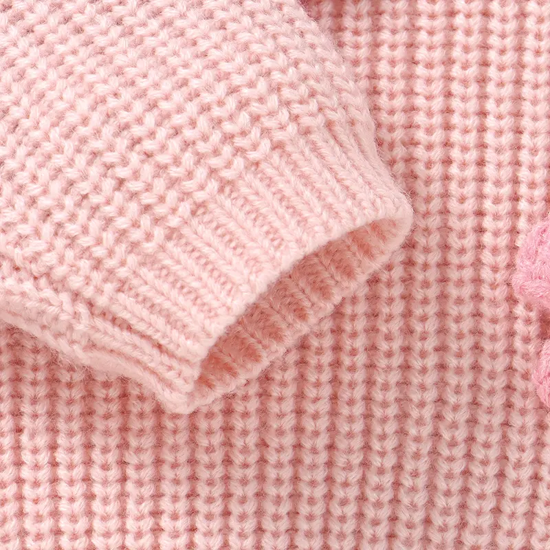 Fashion Bowknot Knitted Baby Girls Sweaters Long Sleeves Outwear Newborn Infant Knitwear Jumpers 1-3Y Toddler Pullovers Clothing
