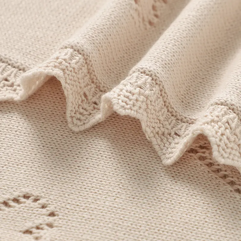 Baby Blankets Knitted 90*70cm Ultra-Soft Cotton Newborn Infant Boys Girls Comforter Stroller Bedding Swaddle Wrap Sleeping Stuff