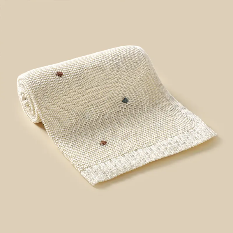 Super Soft Newborn Baby Blankets 90*70cm Infant Toddler Boys Girls Cotton Knit Sleeping Covers Stuff Children's Bedding Cellular