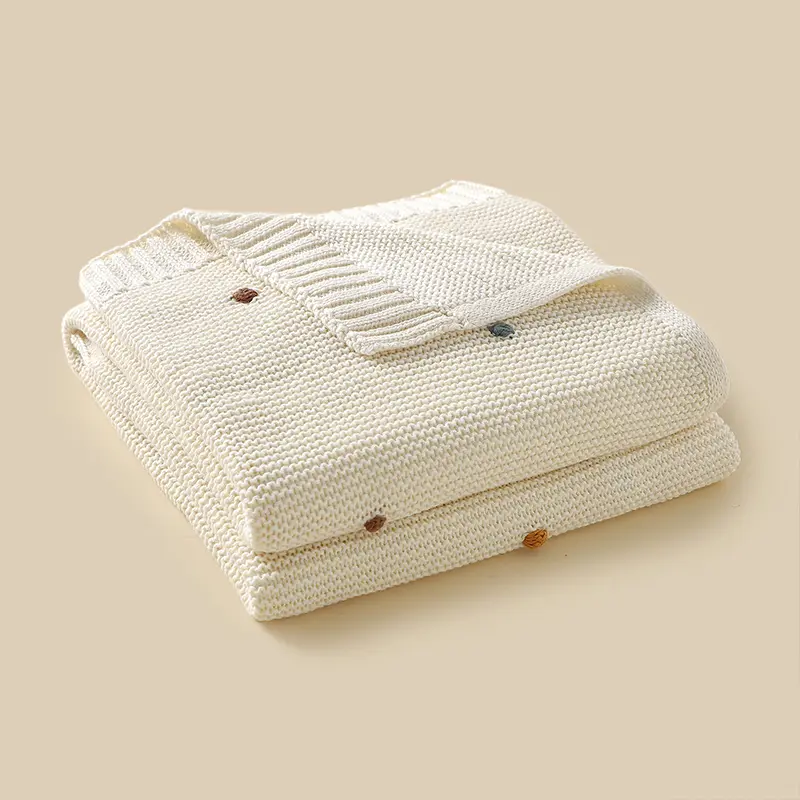 Super Soft Newborn Baby Blankets 90*70cm Infant Toddler Boys Girls Cotton Knit Sleeping Covers Stuff Children's Bedding Cellular