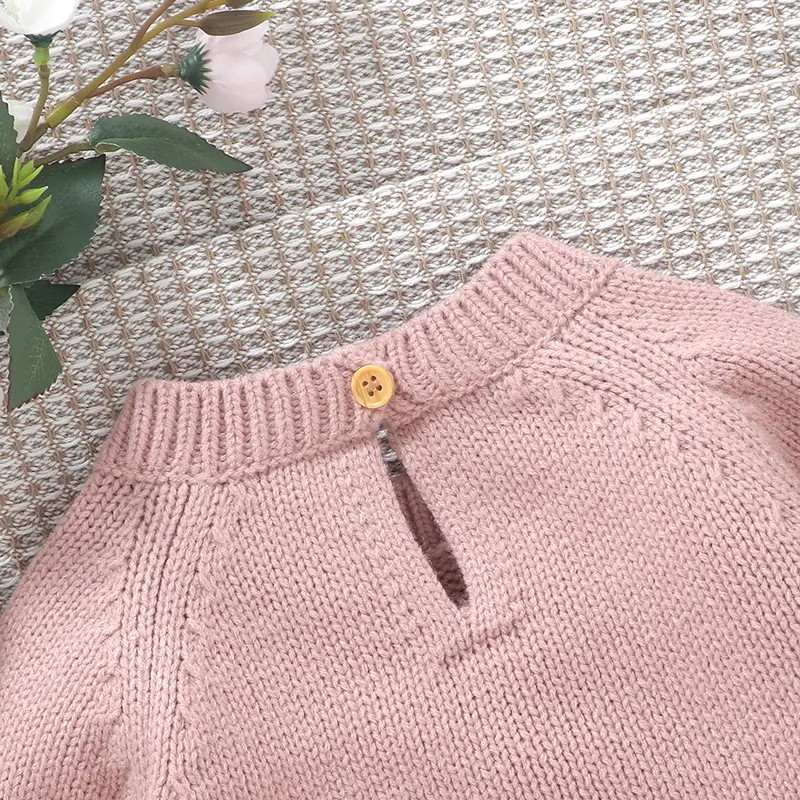 Winter Warm Knitted Baby Girls Sweaters Clothes Spring Autumn Outwear Newborn Infantil Toddler Kids Pullovers Children's Jumpers