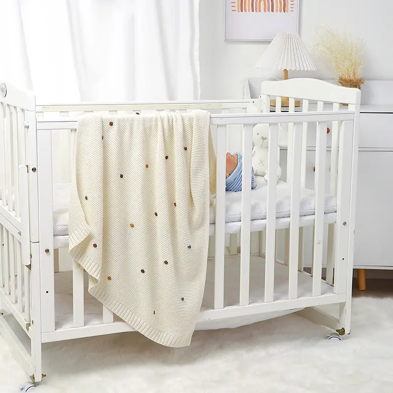 Super Soft Newborn Baby Blankets 90*70cm Infant Toddler Boys Girls Cotton Knit Sleeping Covers Stuff Children's Bedding Cellular