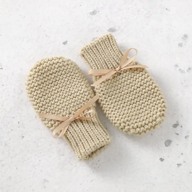 Baby Shoes Fashion Solid Color Knitted Newborn Infant Boys Girls Butterfly-knot Boots Soft Soled Children First Walker Footwear