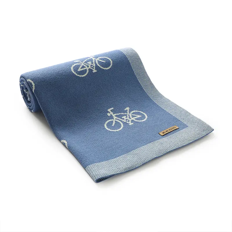 Newborn Baby Blankets Ultra-Soft Reversible Knit Infant Boys Girls Stroller Nursery Cradle Quilts 90*70cm Toddler Receiving Mats