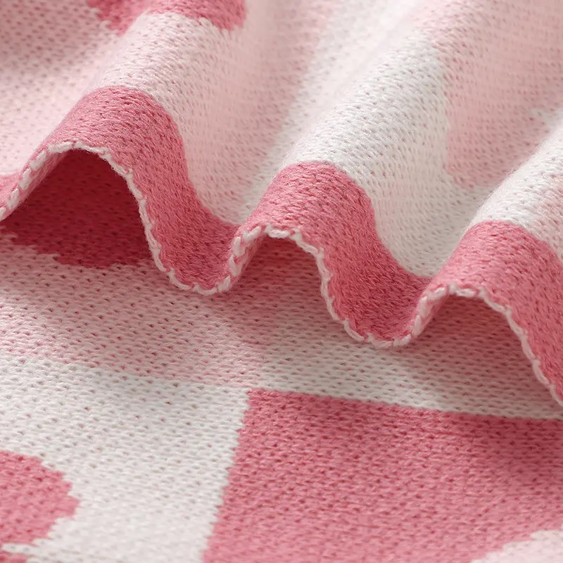 90*70cm Baby Blankets Newborn Boys Girls Knitted Stroller Swaddle Wrap Cradle Quilts Breathable Infant Thorwing Mats Four Season
