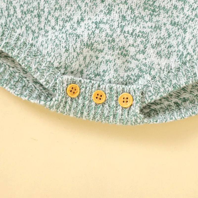 Baby Boys Girls Bodysuits Long Sleeve Knitted Newborn Netural Spring Autumn Winter Onesie Jumpsuits 0-18m Toddler Infant Clothes