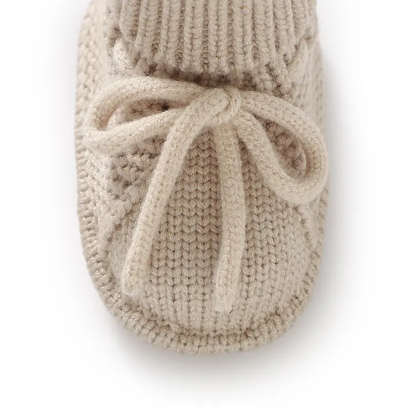 Fashion Infant Baby Boy Socks Shoes Pure Color Anti Slip Knit Newborn Girls Floor First Walkers Casual Outdoor Children Booties