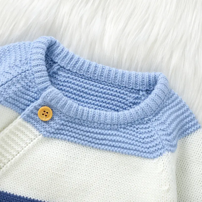 Winter Baby Rompers Clothes Autumn Full Sleeves Newborn Boys Girls Sweaters Jumpsuits Knitted Spring Outwear Infant Outfit 0-18m