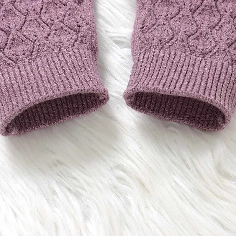 Baby Girls Knit Rompers Sleeveless One Piece Newborn Infant Solid Jumpsuits 0-18m Toddler Spring Autumn Outfits Children Clothes