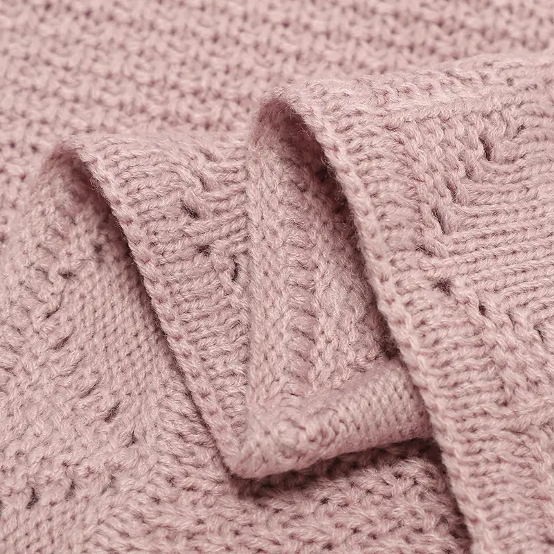 Super Soft Baby Blankets Swaddle Wrap 100*80cm Knit Pure Color Newborn Sleeping Covers for Stroller Bassinet Comfort All Seasons