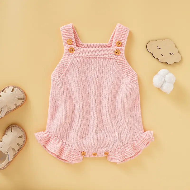Baby Bodysuits Sleeveless Knit Newborn Boy Girl Pure Onesie Jumpsuits One Piece 0-18m Infant Unisex Clothes Toddler Kids Outfits