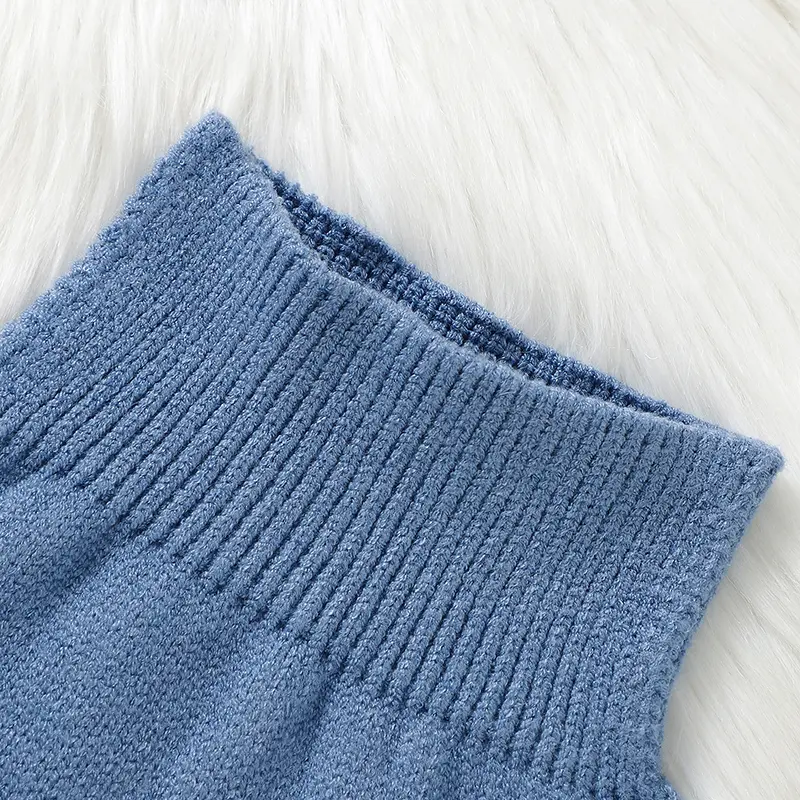 Baby Boys Girls 2pcs Outfits 0-9m Autumn Winter Casual Full Sleeve Sweaters Pullovers Tops+Pants Newborn Infant Knit Clothes Set