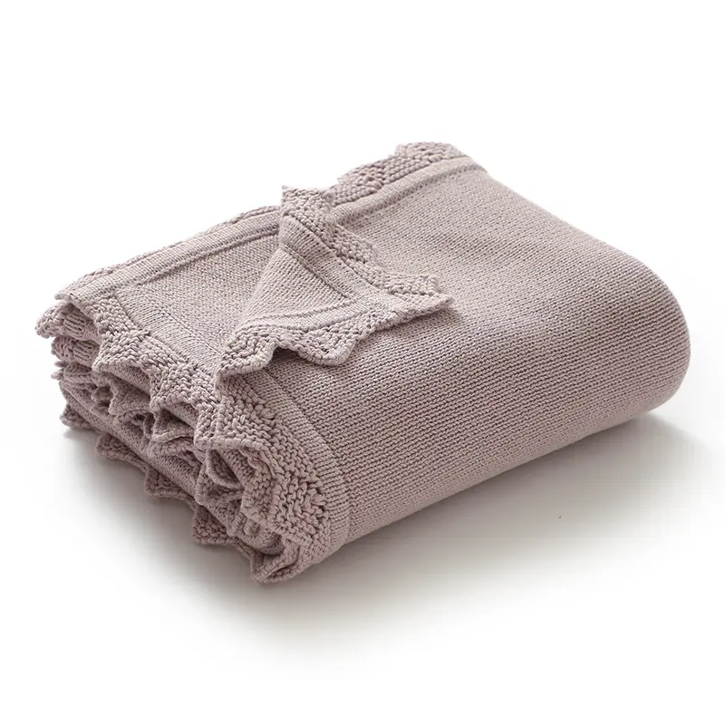 Baby Cotton Blankets Knitted 90*70cm Newborn Infant Boys Girls Cartoon Pattern Sleeping Covers Stuff for Stroller Bedding Quilts