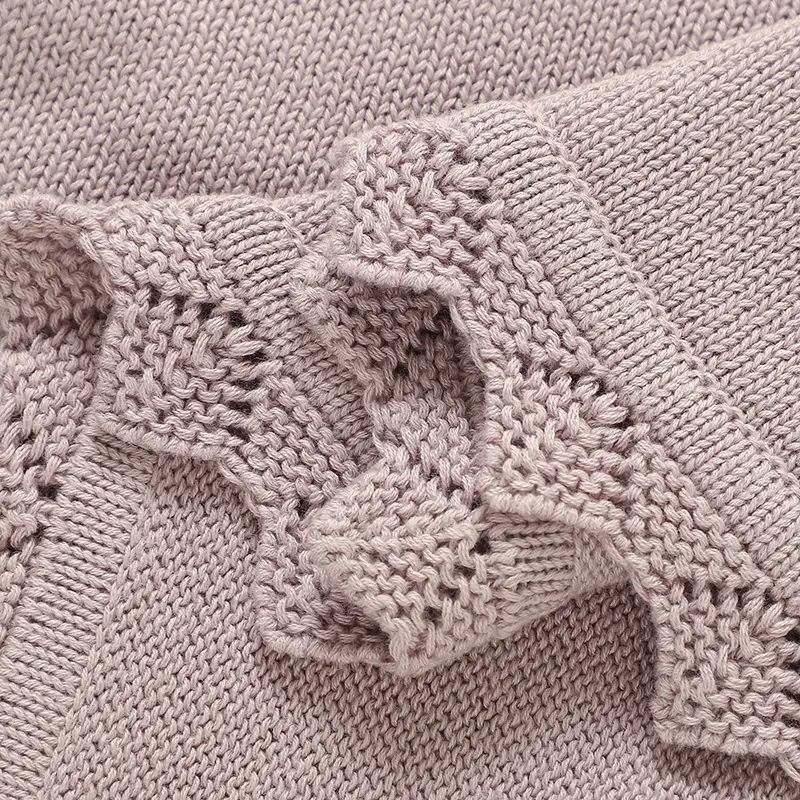 Baby Cotton Blankets Knitted 90*70cm Newborn Infant Boys Girls Cartoon Pattern Sleeping Covers Stuff for Stroller Bedding Quilts