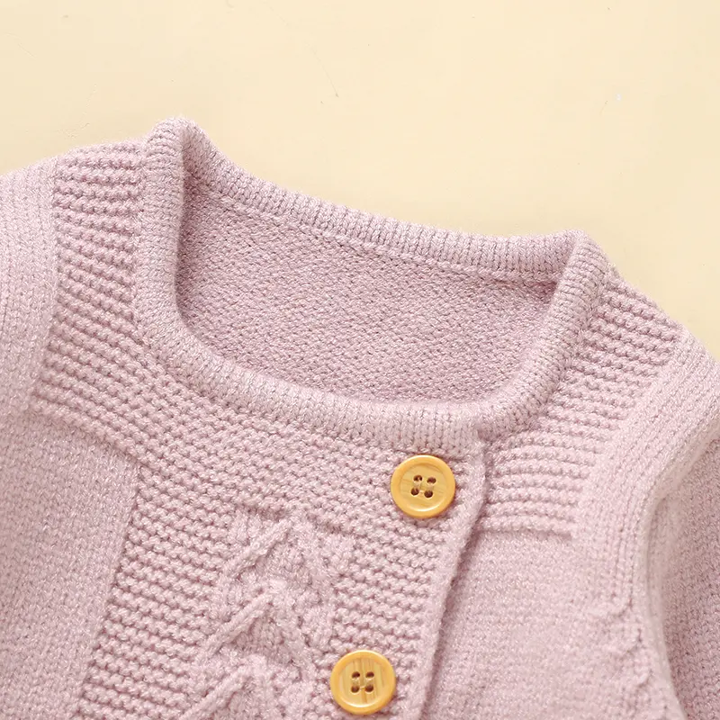 Toddler Kids Girls Clothes Autumn Winter Solid Long Sleeve Knitted Infant Knitwear Coats+Trousers Children 2pcs Outfits Sweaters