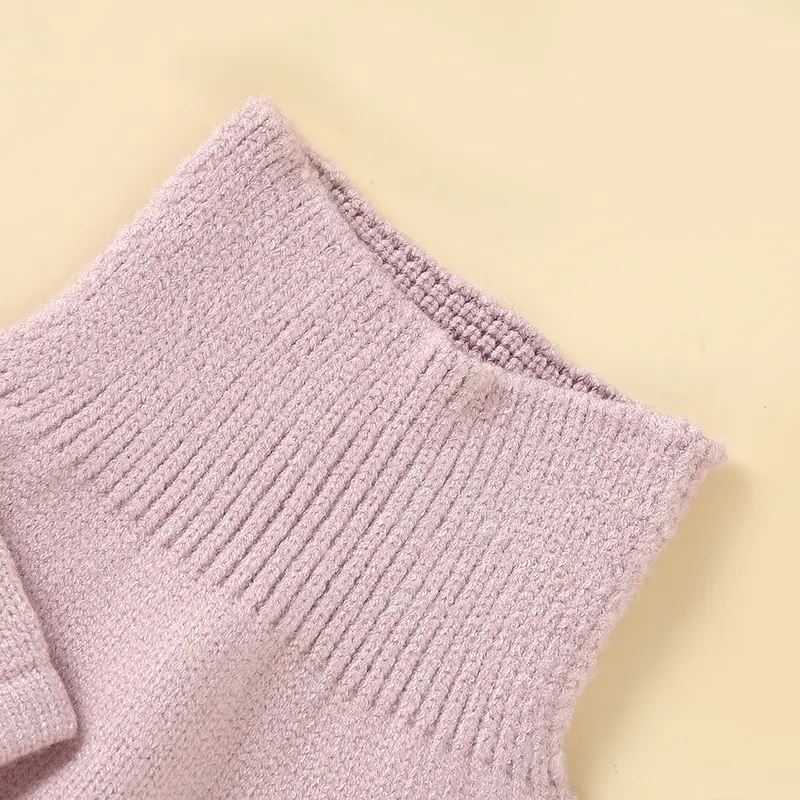 Toddler Kids Girls Clothes Autumn Winter Solid Long Sleeve Knitted Infant Knitwear Coats+Trousers Children 2pcs Outfits Sweaters
