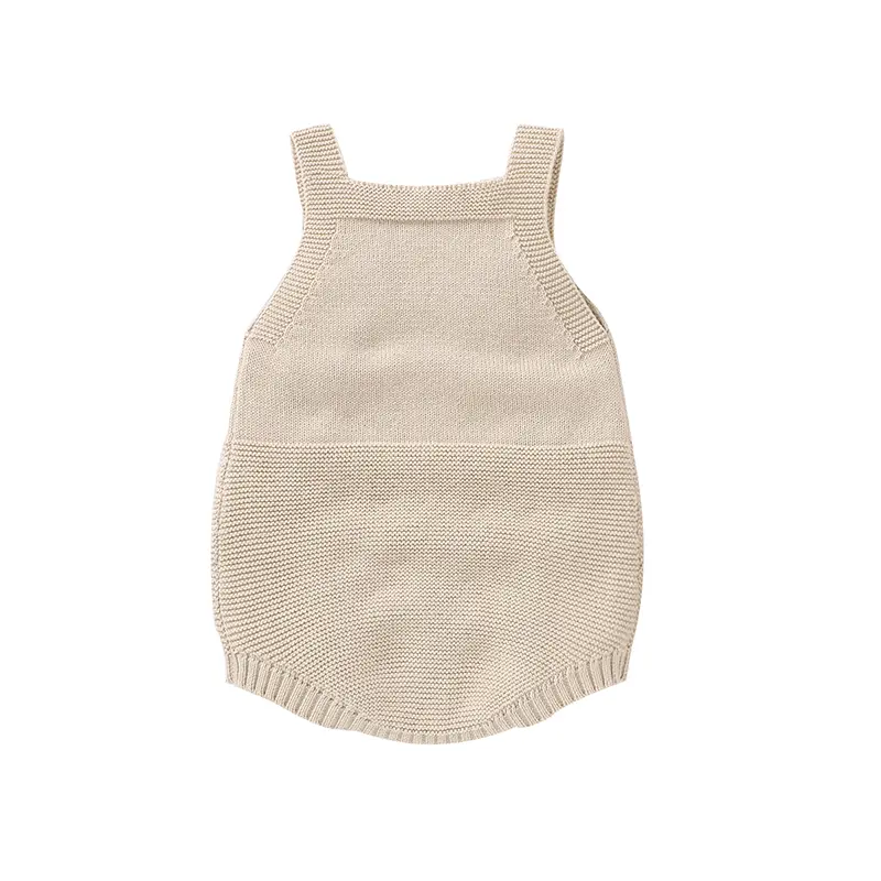 Baby Cotton Bodysuits Clothes Cute Lion Knitted Newborn Boys & Girls Sleeveless Onesie 0-18m One Pieces Infant Jumpsuits Outfits