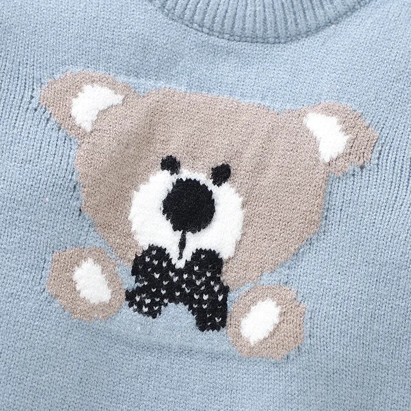 0-18m Baby Rompers Hats Sets Spring Fall Winter Blue Long Sleeve Knitted Newborn Boys Outwear Playsuits Hats Costumes 2pcs Suits