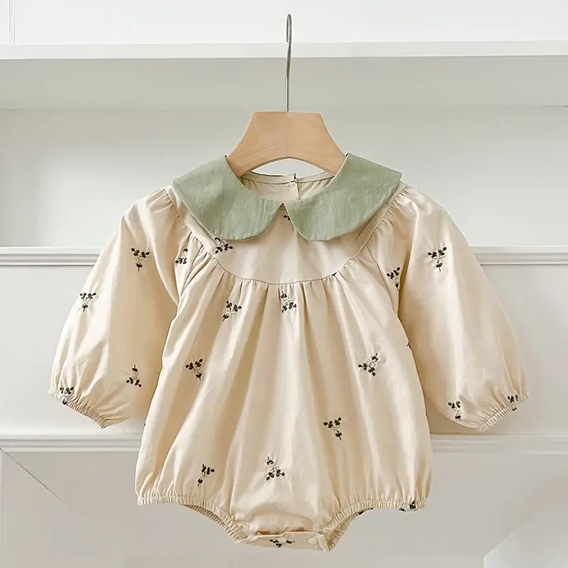 Sisters Clothes Infant Baby Girls Dress Rompers Sisters Dress Kids Baby Girls Embroidered Flowers Princess Dress Clothes Rompers