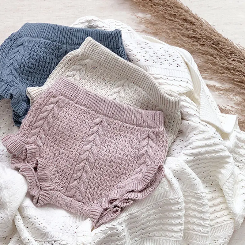 Autumn Winter Kids Baby Boys Girls Knit Short Pants Children's Clothing Casual Baby Boys Girls Shorts Children Short Pants