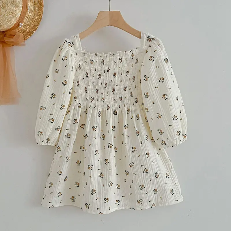 Spring Autumn Infant Kids Baby Girls Long Sleeve Rose Print Sisters Dress Newborn Kids Baby Girls Children Clothes Rompers