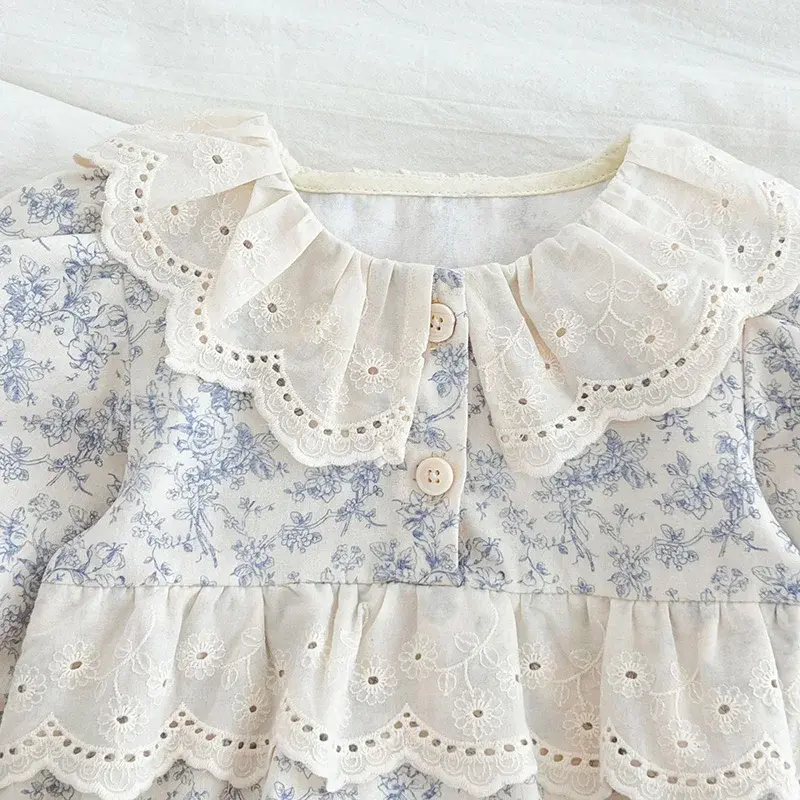 0-6Yrs Spring Baby Girl Princess Dress Children Outfits Sweet Lace Flower Clothes Kids Toddler Girl Dresses Infant Baby Clothes