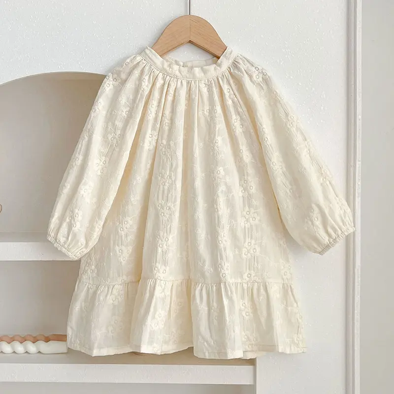 Autumn Sweet Kids Baby Girls Long Sleeve Sisters Dress Infant Kids Baby Girls Embroidery Princess Clothes Rompers